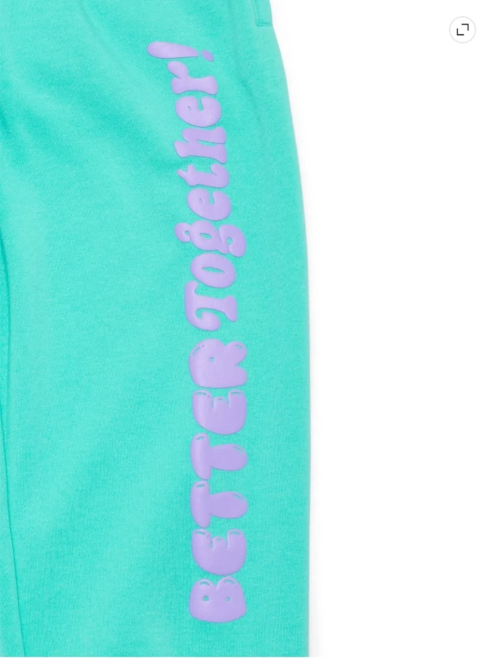 Way To Celebrate Girls Surfside Blue Graphic Jogger Sweatpants Size 6/7 NWT